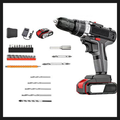 🎁Hot Sale+ilmainen toimitus ⏳Electric Household Lithium Impact Drill Kit