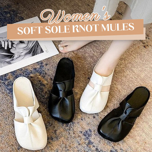 🔥Hot Sale 50% Off🔥Women's Soft Sole Knot Mules