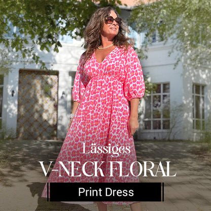 🎀Women's V-Neck Printed Dress