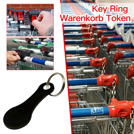 🔑2 Pieces Stainless Steel Shopping Trolley Token Keyrings