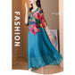 🔥Today 50% off🔥Women's Elegant Flowy Floral Print Plus Size Dress