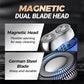 🔋 Mini double-ended shaver! 0.1mm Knife Mesh 7500 rpm motor
