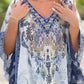 🎉2025 New Products Hot Sale✨V-Neck Boho Print Ruffle Dress