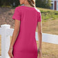 🔥Hot Sale👗Women's Casual Square Neck Pocket Short Sleeve Dress with Pockets💕