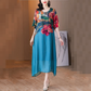 🔥Today 50% off🔥Women's Elegant Flowy Floral Print Plus Size Dress