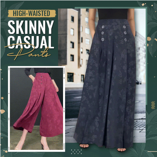 Korkeavyötäröiset Skinny Casual housut