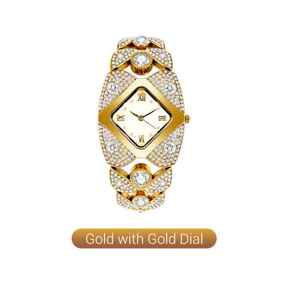 ✨🕰️Women's Retro Quartz Watch with Sparkling Rhinestones