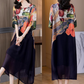 🔥Today 50% off🔥Women's Elegant Flowy Floral Print Plus Size Dress