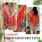 🎉2025 New Products Hot Sale✨V-Neck Boho Print Ruffle Dress