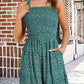 🌺Summer Hot Sale 50% OFF💐Women's Summer Square Neck Sleeveless Loose Casual Short Smocked Romper✨