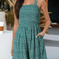 🌺Summer Hot Sale 50% OFF💐Women's Summer Square Neck Sleeveless Loose Casual Short Smocked Romper✨