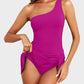 ⛱️ One Shoulder Skirted One Piece Swimsuit