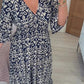 🔥Hot Sale - 44% OFF🔥Bohemian Casual Print V-neck Long Dress