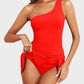 ⛱️ One Shoulder Skirted One Piece Swimsuit