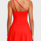 ⛱️ One Shoulder Skirted One Piece Swimsuit
