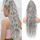 💜 NEW IN 💜Curly Wavy Frizzy Hair Extension with Ponytail