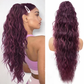 💜 NEW IN 💜Curly Wavy Frizzy Hair Extension with Ponytail