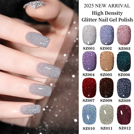 👍2025 New Arrival💥High Density Glitter Nail Gel Polish