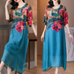 🔥Today 50% off🔥Women's Elegant Flowy Floral Print Plus Size Dress