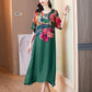 🔥Today 50% off🔥Women's Elegant Flowy Floral Print Plus Size Dress