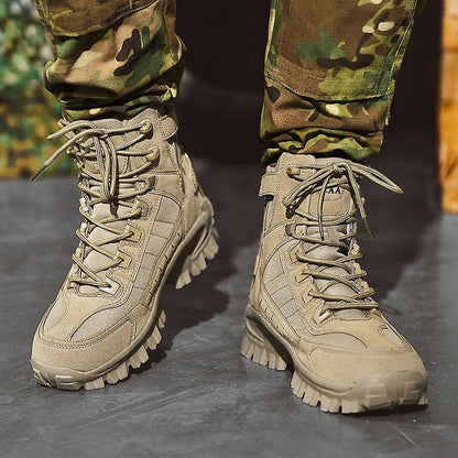 2024🔥Miesten vedenpitävä Outdoor Puncture Resistant Combat Boots (Parannettu kestävyys)