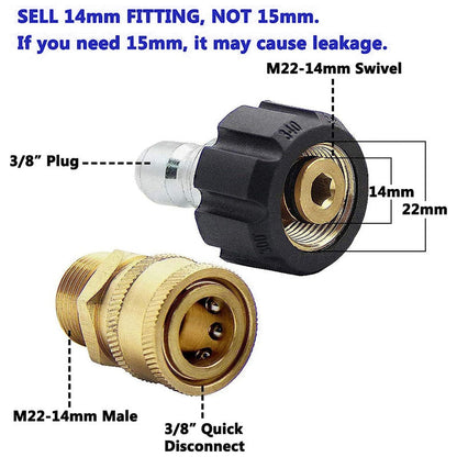 High-Pressure Washer Couplers Set