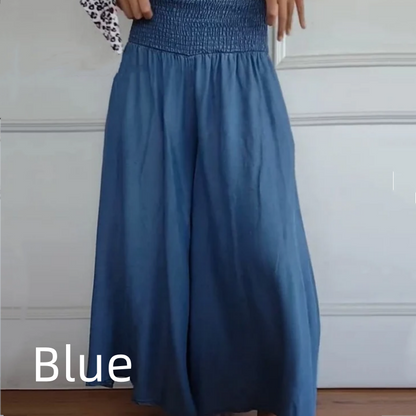 💖Bohemia💖Women's high-waisted wide-legged jeans with pockets