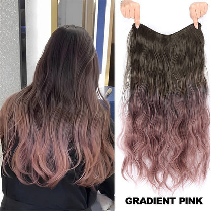 🌈Hot Sale 49% OFF 💟Gradient Color Curly Wig Piece