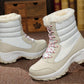 Lämmin paksuuntunut vedenpitävä luistamaton Snow Boots