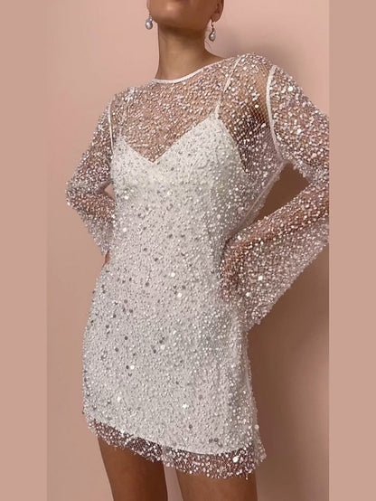 🔥2025 Hot Sale -  49% OFF💃 Women's Two Piece Sexy Sequin Dress