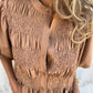 💖 New Year Hot Sale💖Women’s Casual Pleated Round-neck Button Shirt