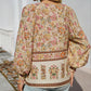 Women's Fashion Printed v-Neck Long Sleeve Shirt