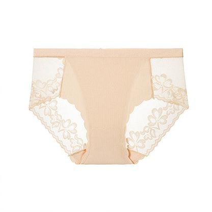 💥Buy 2 get 3 free💕Women’s Sexy Floral Lace Mesh Briefs