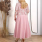 👑Hot Sale🎁Haute Couture luxury|Lace embroidered jacket × satin solid evening dress set