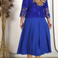 👑Hot Sale🎁Haute Couture luxury|Lace embroidered jacket × satin solid evening dress set