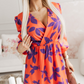 🌸Floral V-Neck Midi Dress - Elegant & Chic👗