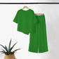 ⏳Time-limited Special⏰Women's Irregular Hem Top & Wide Leg Pants (2 Piece Set)