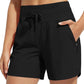 🌞Summer Hot Sale 50% OFF🩳Women's 5" Swim Board Shorts High Waisted Quick Dry Swimsuit Swimming Bottoms