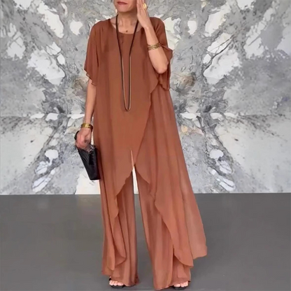 💖Women's Irregular Top & Loose Pants Set