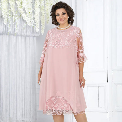 🌸Summer Hot Sale 40%OFF🌸Women's Loose Fit Lace Midi Dress