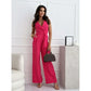 ✨Women's Sleeveless V-Neck Solid Jumpsuit