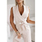 ✨Women's Sleeveless V-Neck Solid Jumpsuit