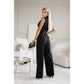 ✨Women's Sleeveless V-Neck Solid Jumpsuit