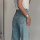 🔥Jeans met rechte pijpen en strass-steentjes