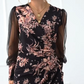 ⏳Time-limited Special⏰Women's V-Neck Floral Sheer Long Sleeve Dresses👗