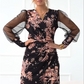 ⏳Time-limited Special⏰Women's V-Neck Floral Sheer Long Sleeve Dresses👗