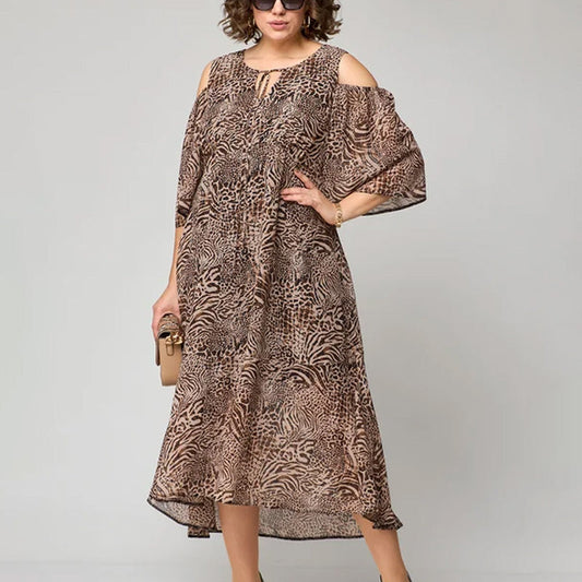 🔥Women’s Leopard Print Flowy Dress