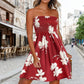 ⭐Boho Printed Strapless Mini Dress