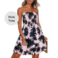 ⭐Boho Printed Strapless Mini Dress