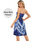 ⭐Boho Printed Strapless Mini Dress